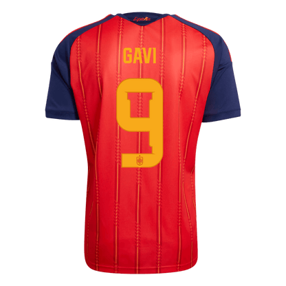 GAVI #9 Spain Home Football Shirt World Cup 2026 Red