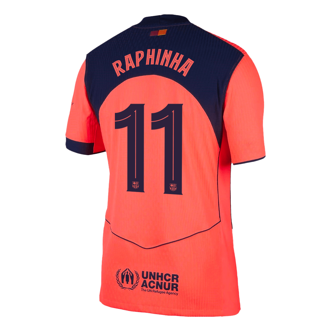 Authentic RAPHINHA #11 Barcelona Third Away Soccer Jersey 2025/26