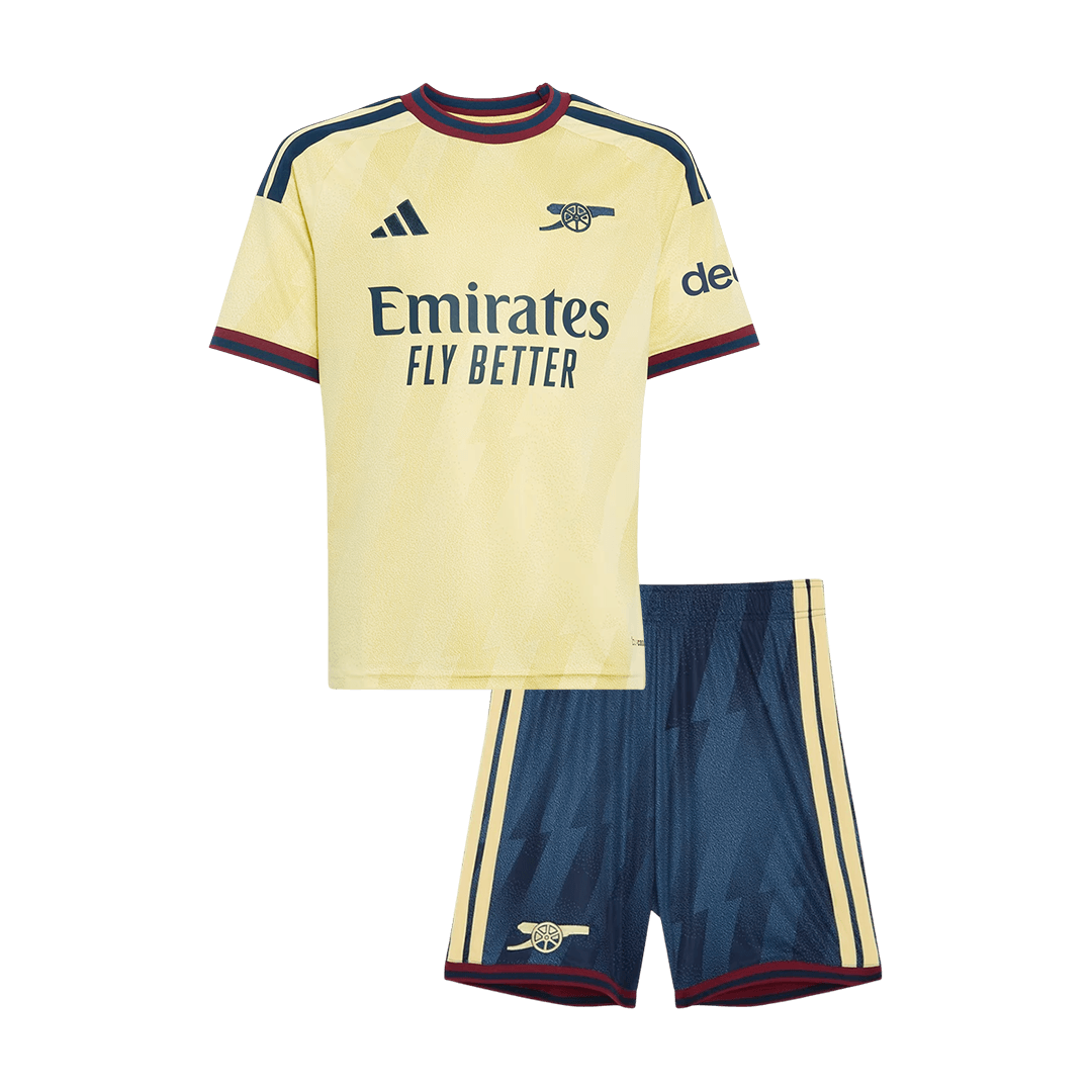Kids Arsenal Third Soccer Jersey Kit (Jersey+Shorts) 2026/27 Yellow
