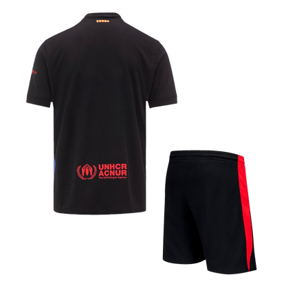 Barcelona Away Soccer Jersey Kit(Jersey+Shorts) 2024/25