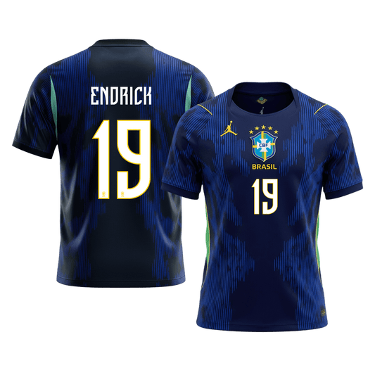 ENDRICK #19 Brazil Away Football Shirt World Cup 2026 Navy