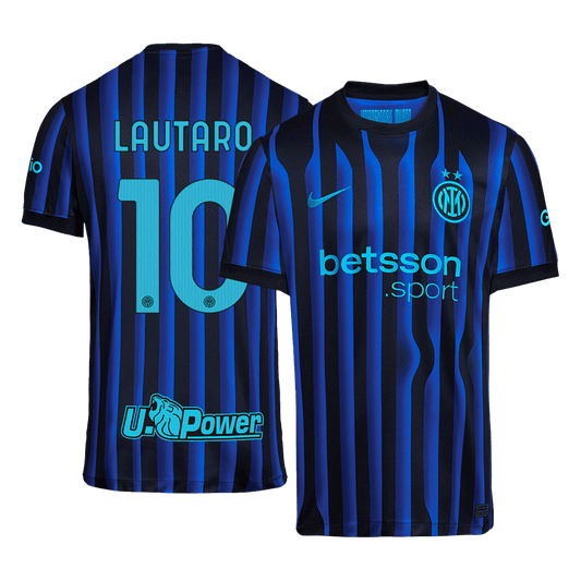 LAUTARO #10 Inter Milan Home Soccer Jersey 2025/26 Blue&Black
