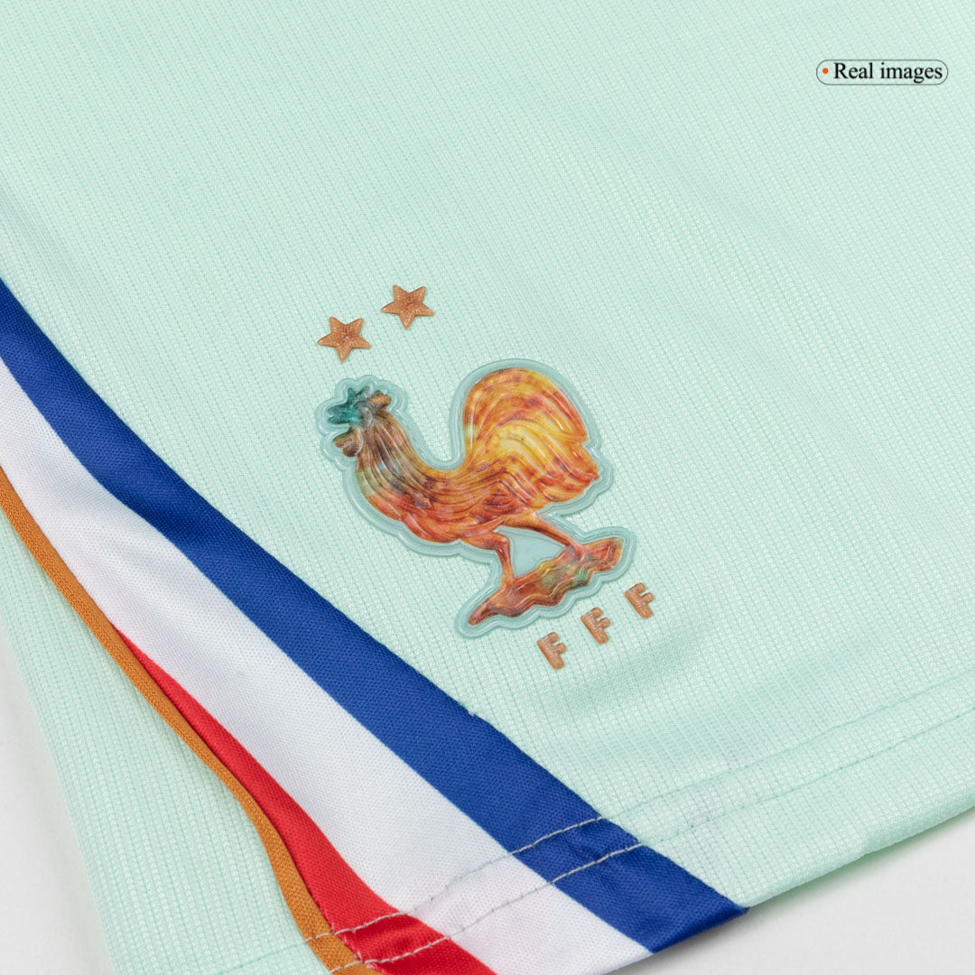Kid's France Away Soccer Jersey Kit(Jersey+Shorts) World Cup 2026 White