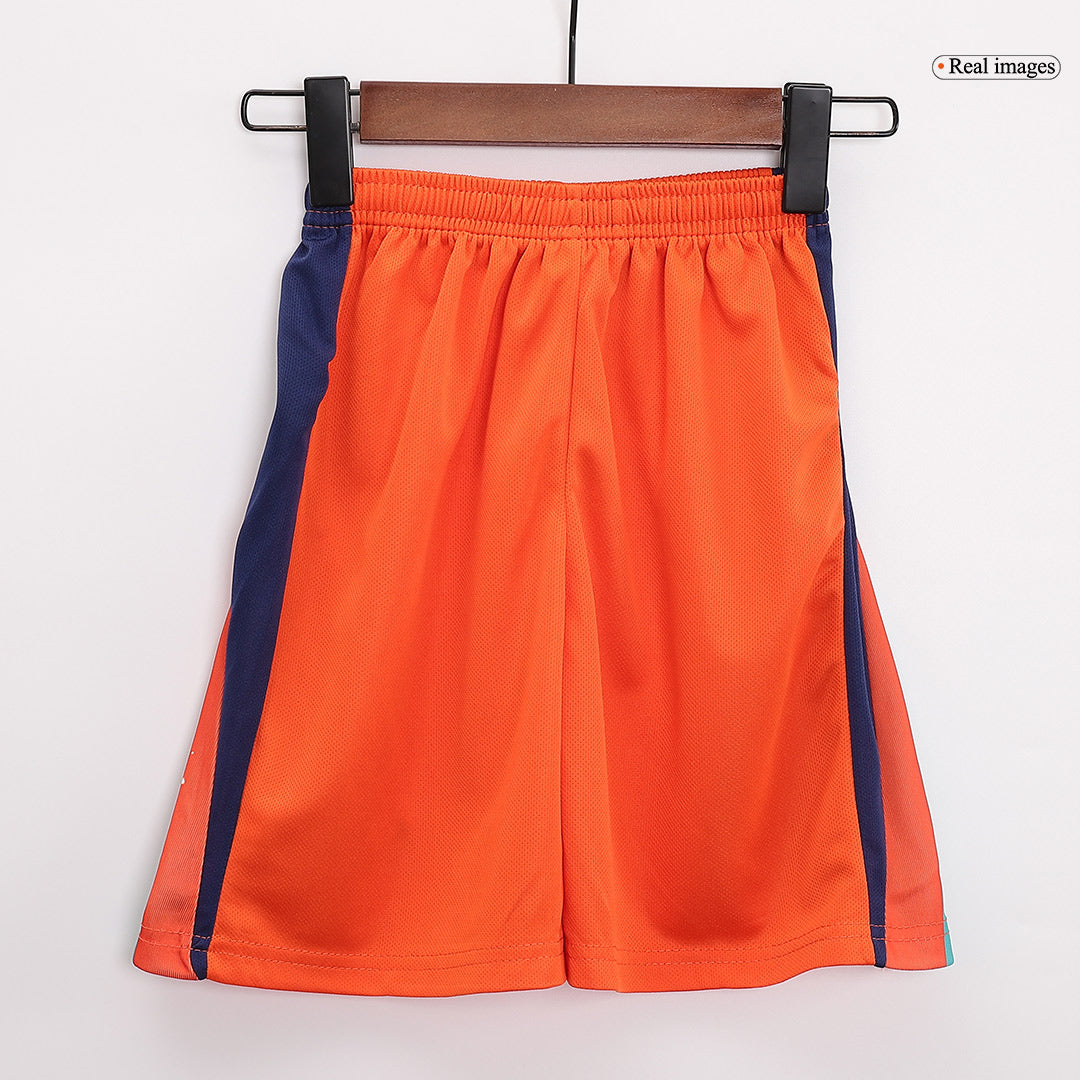 Kid's Netherlands Home Soccer Jersey Kit(Jersey+Shorts) Euro 2024