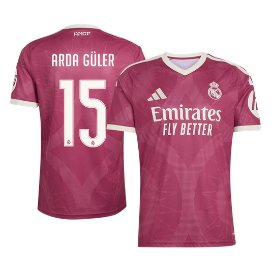 ARDA GÜLER #15 Real Mardid Third Soccer Jersey 202626/27 Red