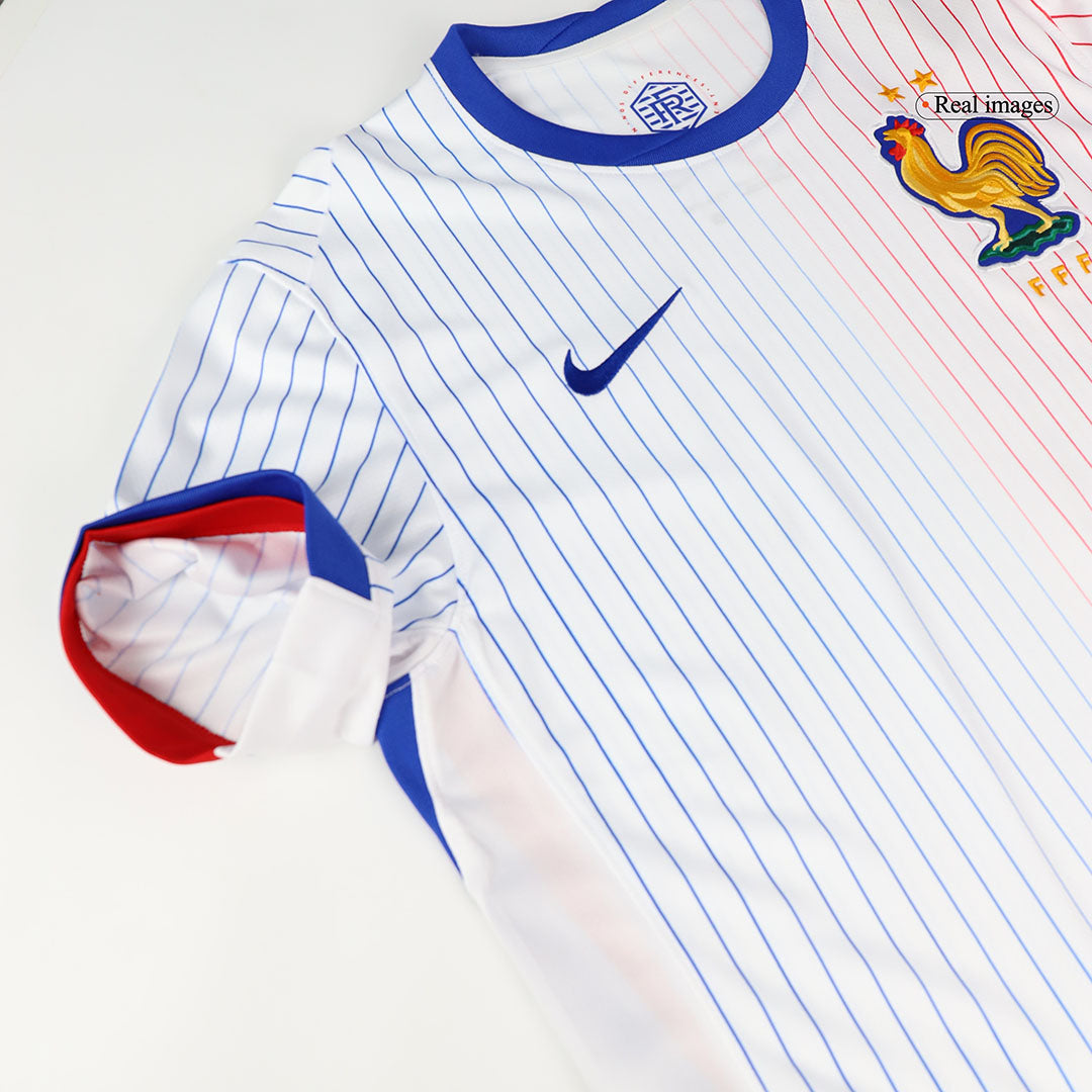 Authentic MBAPPE #10 France Away Soccer Jersey Euro 2024