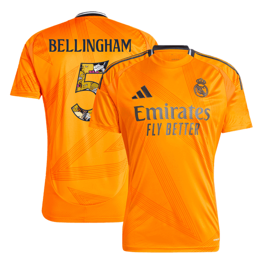 BELLINGHAM #5 Real Madrid Away football shirt 2024/25 - Bear Champ Font