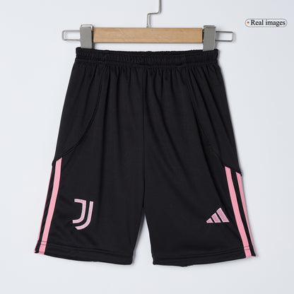 Kid's Juventus Home Soccer Jersey Kit(Jersey+Shorts+Socks) 2025/26 Black&White