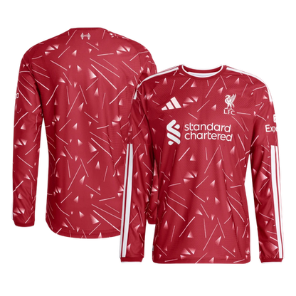 Player Version Liverpool Home Long Sleeve Soccer Jersey 2026/27 Red
