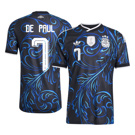 Authentic DE PAUL #7 Argentina Away Football Shirt 2026