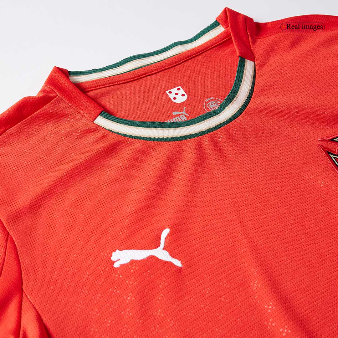 RONALDO #7 Portugal Home Long Sleeve Soccer Jersey 2025 Red