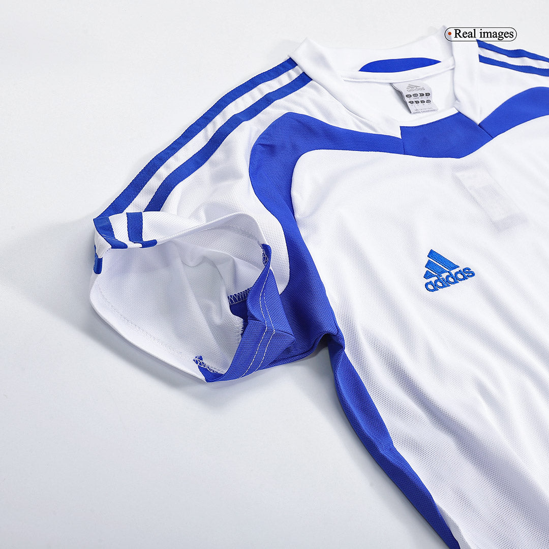 Men Retro Fan Version Greece Away Soccer Jersey Euro Cup 2004 White