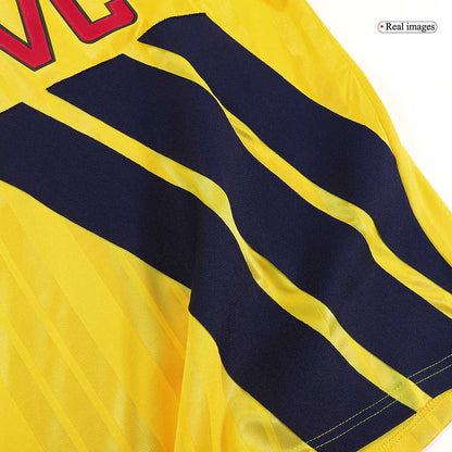 Men Retro Fan Version Arsenal Away Soccer Jersey 1993/94 Yellow