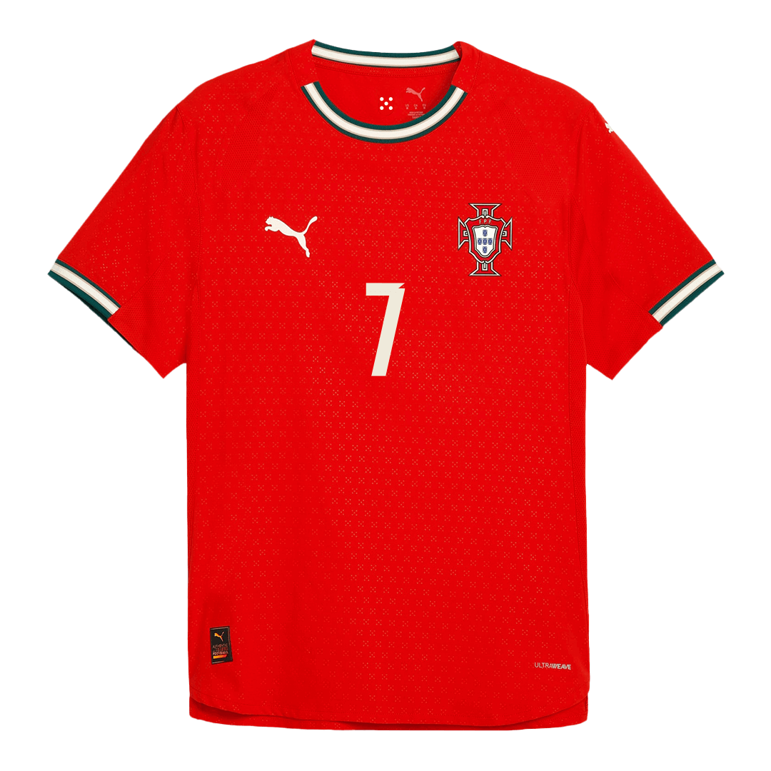 RONALDO #7 Authentic Portugal Home Soccer Jersey 2025 Red