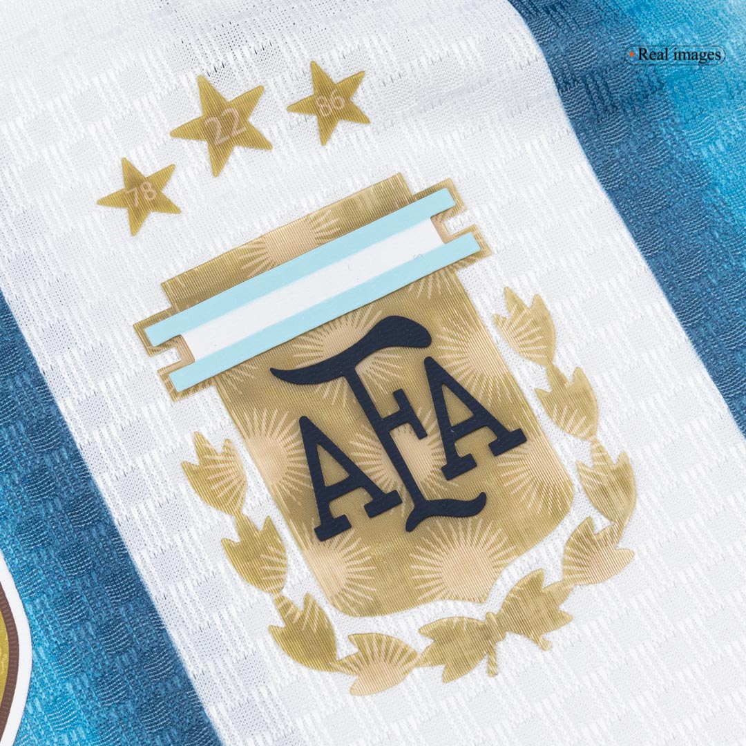 Authentic Argentina Home Long Sleeve Soccer Jersey 2026