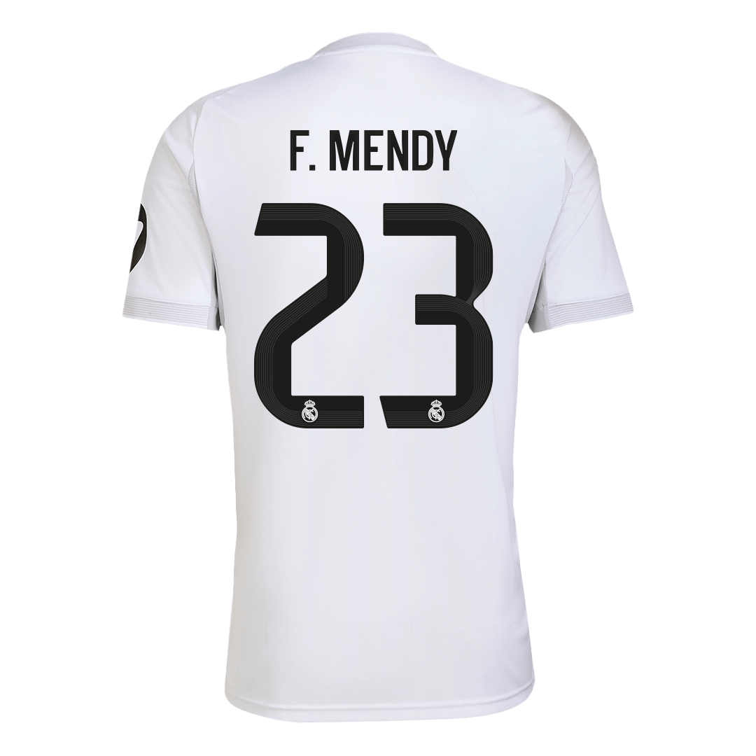 F.MENDY #23 Real Madrid Home Soccer Jersey 2025/26 White