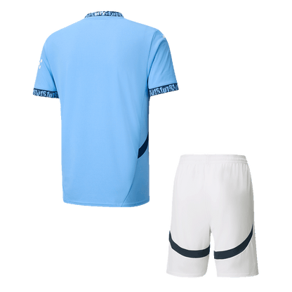 Manchester City Home Football Shirt Kit(Shirt+Shorts) 2024/25 Football Kit UK