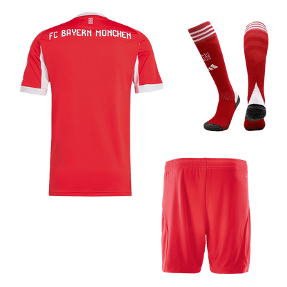 Bayern Munich Home Soccer Jersey Kit(Jersey+Shorts+Socks) 2025/26 Red