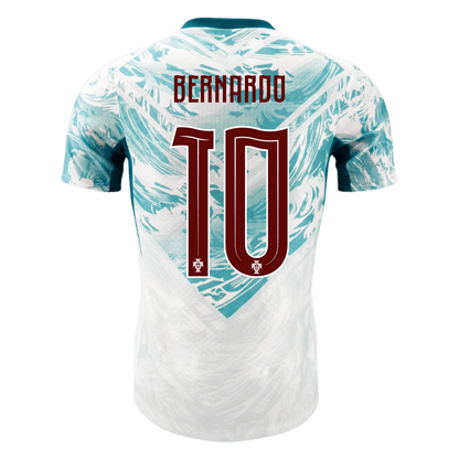 Authentic BERNARDO #10 Portugal Away Soccer Jersey 2026