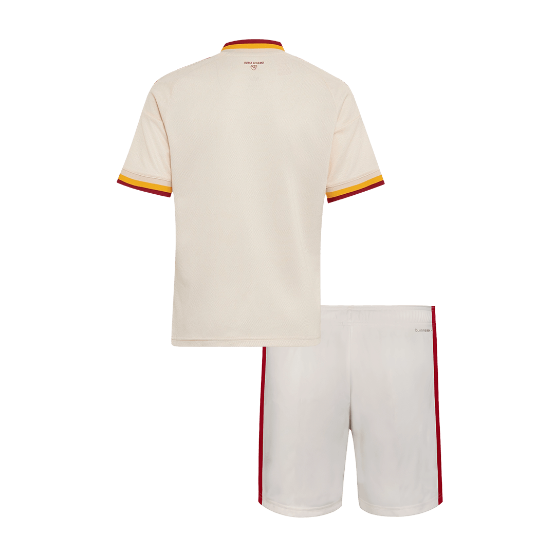 Kids AS Roma Away Soccer Jersey Kit (Jersey+Shorts) 2026/27 White