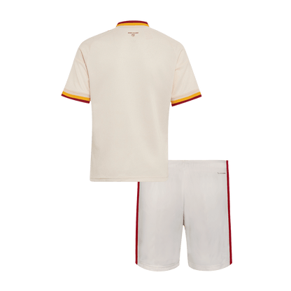 Kids AS Roma Away Soccer Jersey Kit (Jersey+Shorts) 2026/27 White