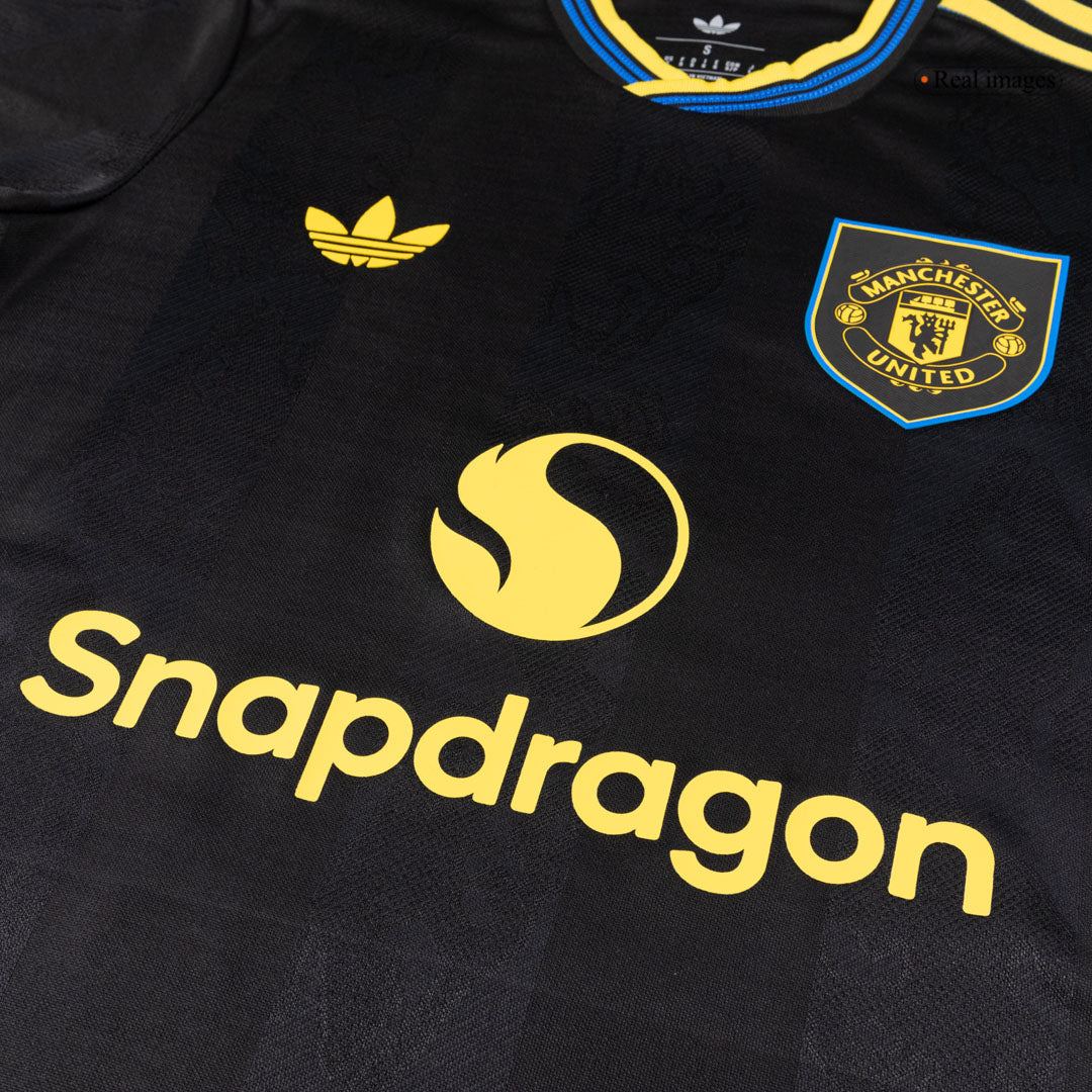 Manchester United Third Away Soccer Jersey 2025/26 Black