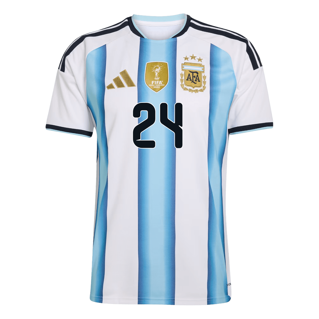 E. FERNÁNDEZ #24 Argentina Home Soccer Jersey World Cup 2026 Blue&White
