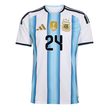 E. FERNÁNDEZ #24 Argentina Home Soccer Jersey World Cup 2026 Blue&White