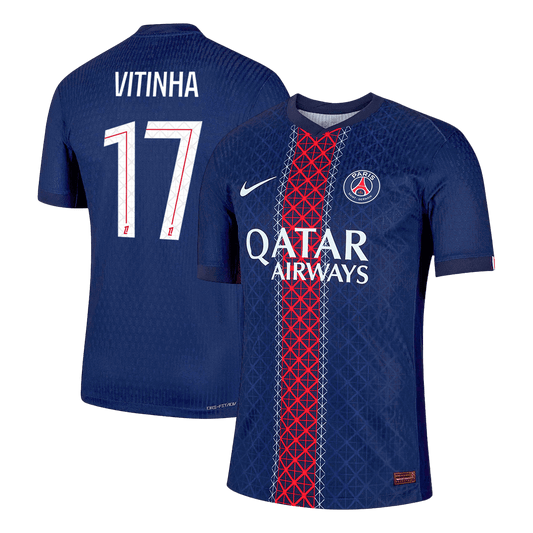 Authentic VITINHA #17 PSG Home Soccer Jersey 2025/26