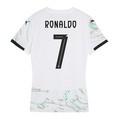 RONALDO #7 Women's Portugal Away Soccer Jersey 2025 White