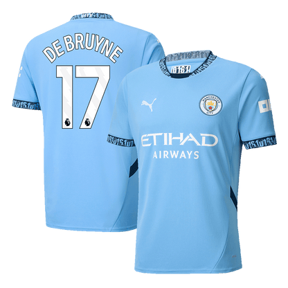 DE BRUYNE #17 Manchester City Home football shirt 2024/25