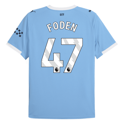 FODEN #47 Manchester City Home Soccer Jersey 2025/26 Blue