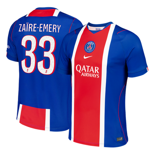 ZAÏRE-EMERY #33 Men Fan Version PSG Home Soccer Jersey 2026/27 Old Royal