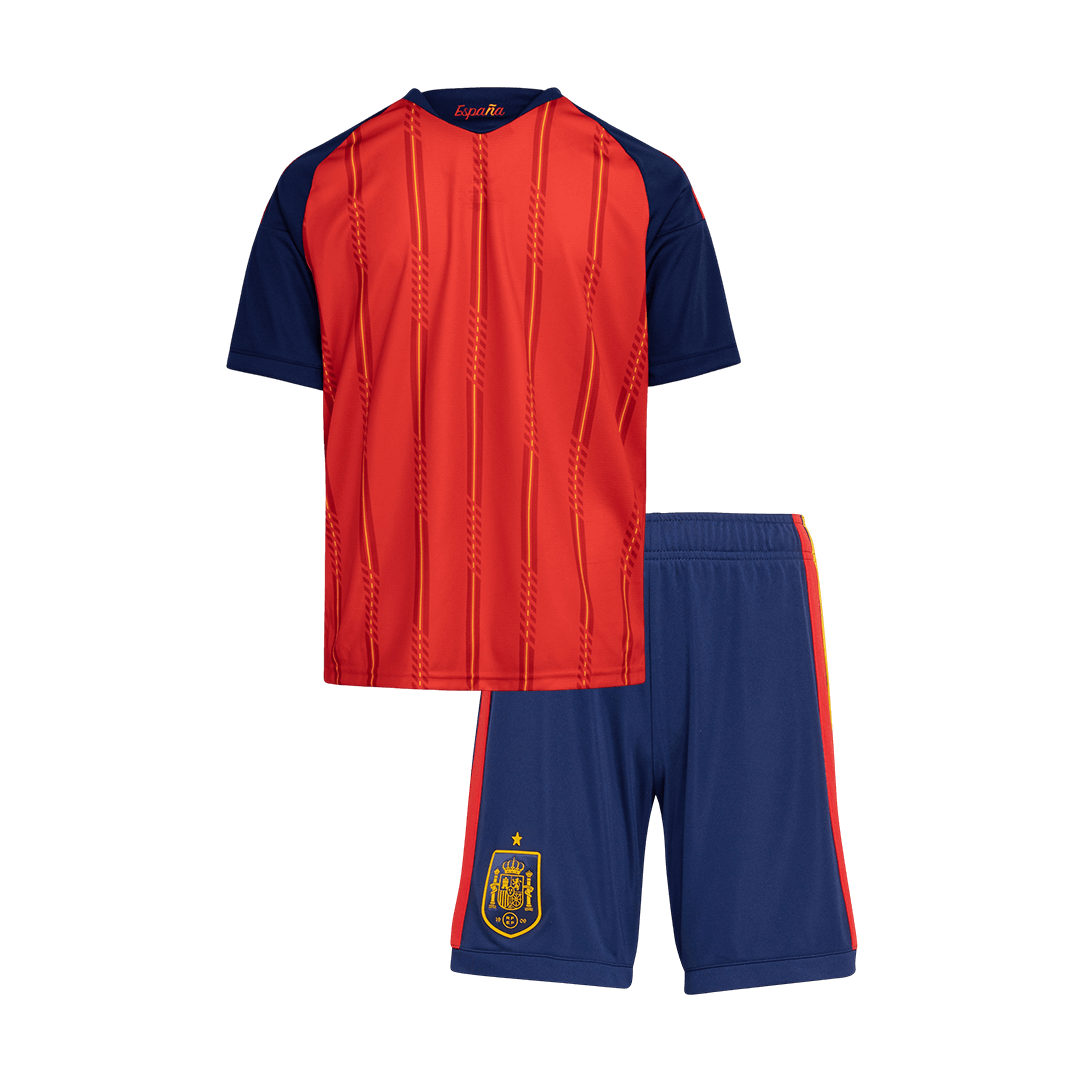 Kid's Spain Home Soccer Jersey Kit(Jersey+Shorts) 2026