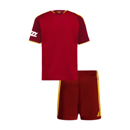 Kids AS Roma Home Soccer Jersey Kit (Jersey+Shorts) 2026/27 Red