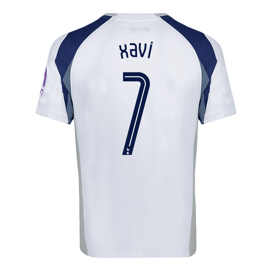 XAVI #7 Tottenham Hotspur Home Soccer Jersey 2025/26 White - UCL