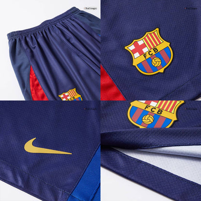 Kid's Barcelona Home Soccer Jersey Kit(Jersey+Shorts) 2024/25 Red&Blue