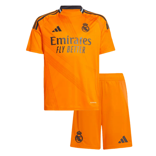 Kid's Real Madrid Away Football Shirt Kit (Shirt+Shorts) 2024/25 Football Kit UK