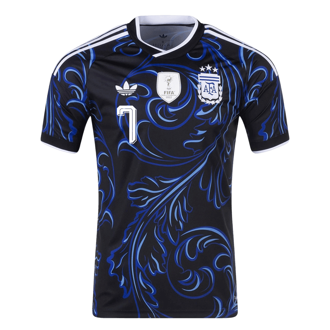DE PAUL #7 Argentina Away Soccer Jersey World Cup 2026 Black