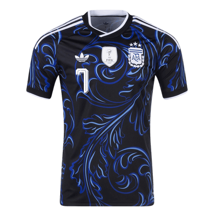 DE PAUL #7 Argentina Away Soccer Jersey World Cup 2026 Black