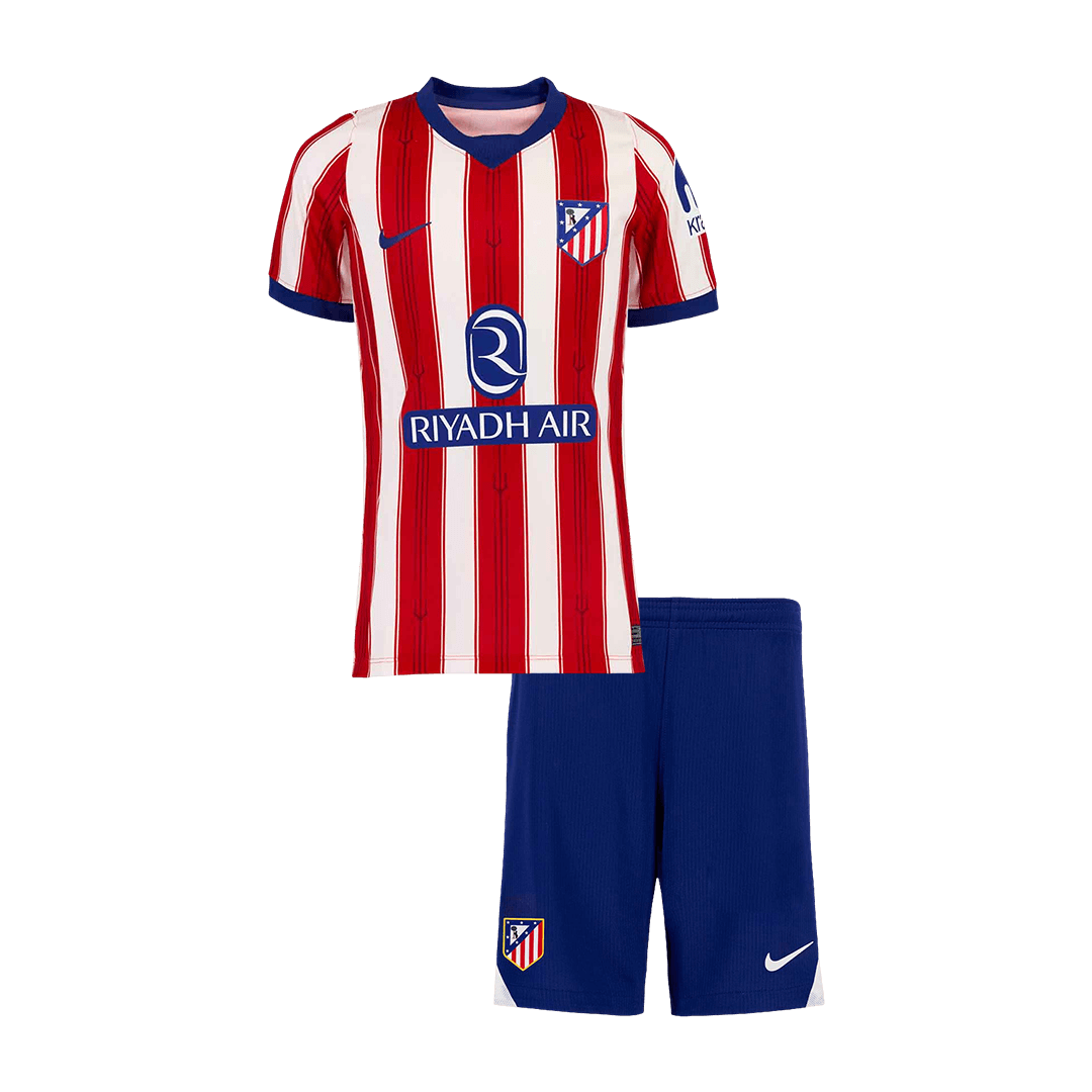 Kids Atletico Madrid Home Soccer Jersey Kit (Jersey+Shorts) 2026/27 Red&White