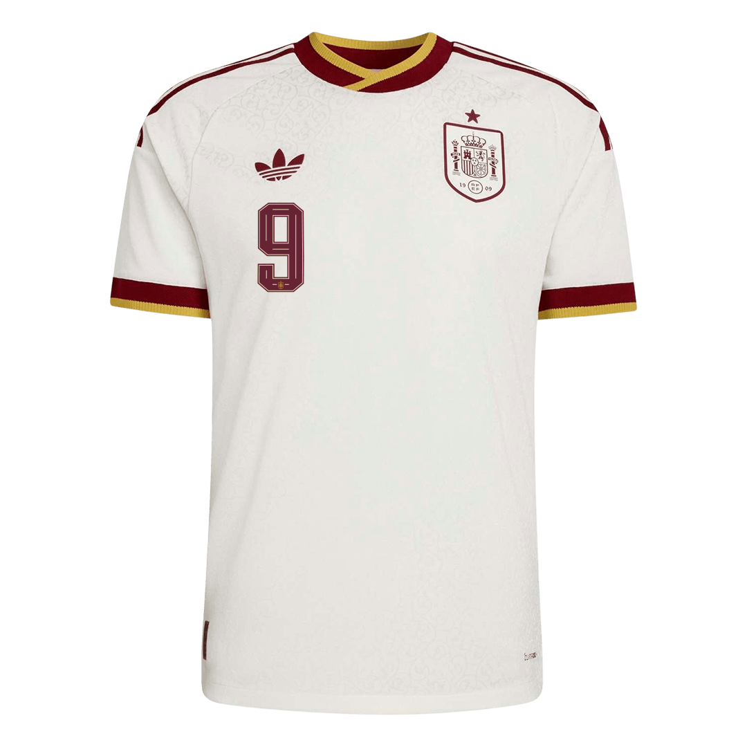 Authentic GAVI #9 Spain Away Soccer Jersey 2026
