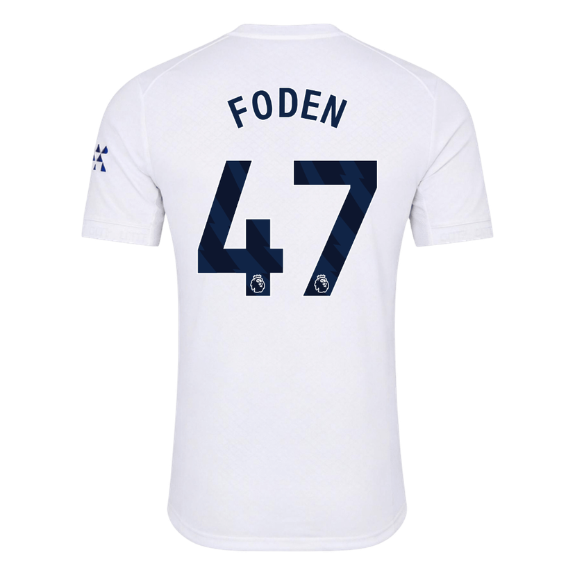 FODEN #47 Manchester City Third Soccer Jersey 2026/27 White