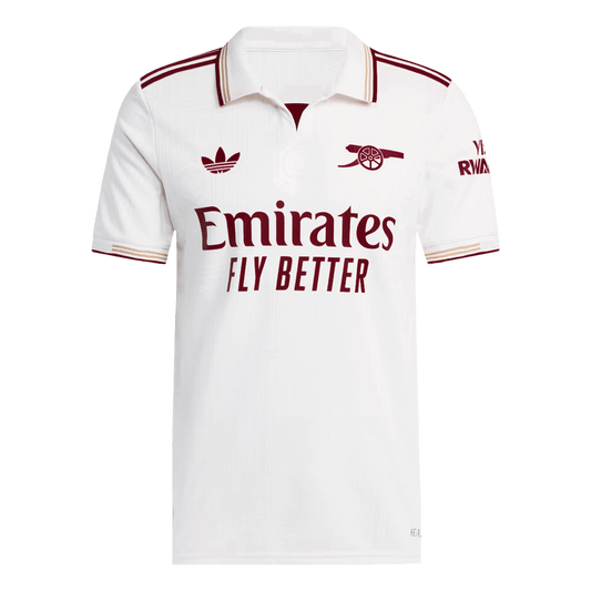Authentic Arsenal Third Away Soccer Jersey 2025/26 White