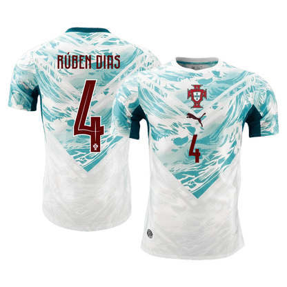 Authentic RÚBEN DIAS #4 Portugal Away Soccer Jersey 2026
