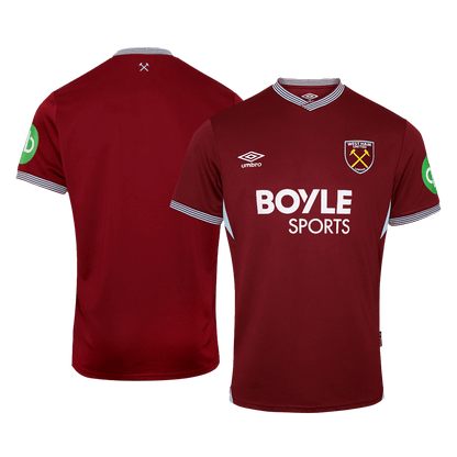 West Ham United Home Soccer Jersey 2025/26 Red