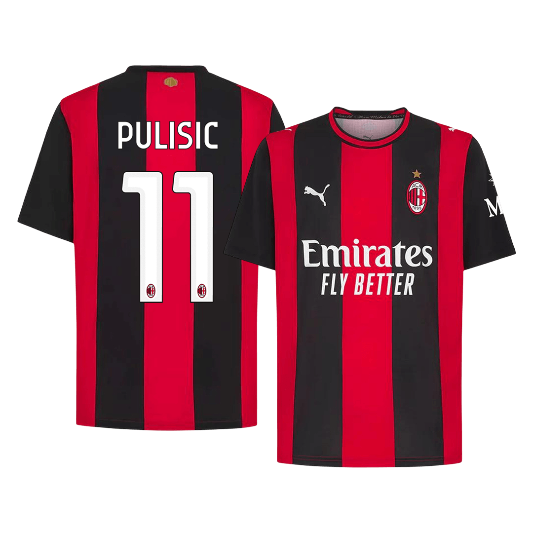 PULISIC #11 AC Milan Home Football Jersey 2026/27 Red&Black