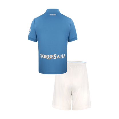Kids Napoli Home Soccer Jersey Kit (Jersey+Shorts) 2026/27 Blue