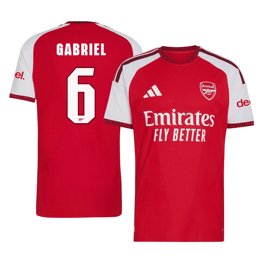 Authentic GABRIEL #6 Arsenal Home Soccer Jersey 2026/27