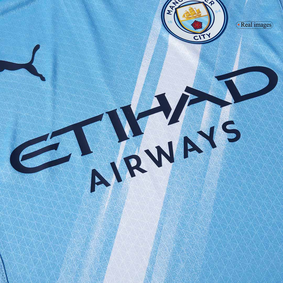 Authentic HAALAND #9 Manchester City Home Soccer Jersey 2025/26 Blue - Club World Cup